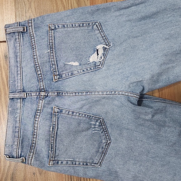 Reformation Julia Ankle Straight Leg Light Jean‎ Distressed Knee Size 27 - Picture 8 of 9